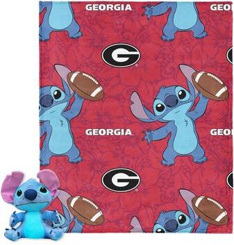 NCAA Enroll Stitch Hugger Pillow & Silk Touch Throw Blanket Set