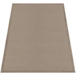 KADIMA DESIGN Hochflor Teppich waschmaschinenwaschbar Unifarben  Schlafzimmer schmutzabweisend Beige Rechteckig 160x220 | 100% Polyester | Florhöhe: 20 mm