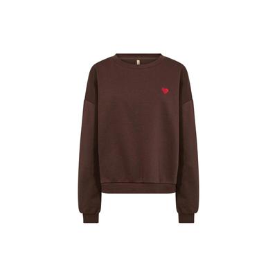 Strickpullover SOYACONCEPT "Soya Concept Sweater SC-ANGELIN", Damen, Gr. XS, 8694 hot fudge, Obermaterial: 60% Baumwolle, 40% Polyester, Pullover Strickpullover