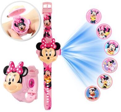 Tiny Tots Teens Trends Projection Mickey Children Watch, 3D Cartoon Stitch Kids Digital Clock minnie Mouse