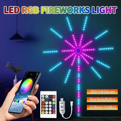 Uplifted Goods 5V RGB LED Firework Strip Lights Bluetooth APP Control 5V RGB LED Firework Strip Lights Bluetooth APP Control