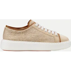 Casual Sneaker aus Wildleder Beige 38,5