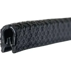 Tecwerk Kantenschutz Klemmber.1-4mm L.10m B.10mm H.14,5mm schwarz