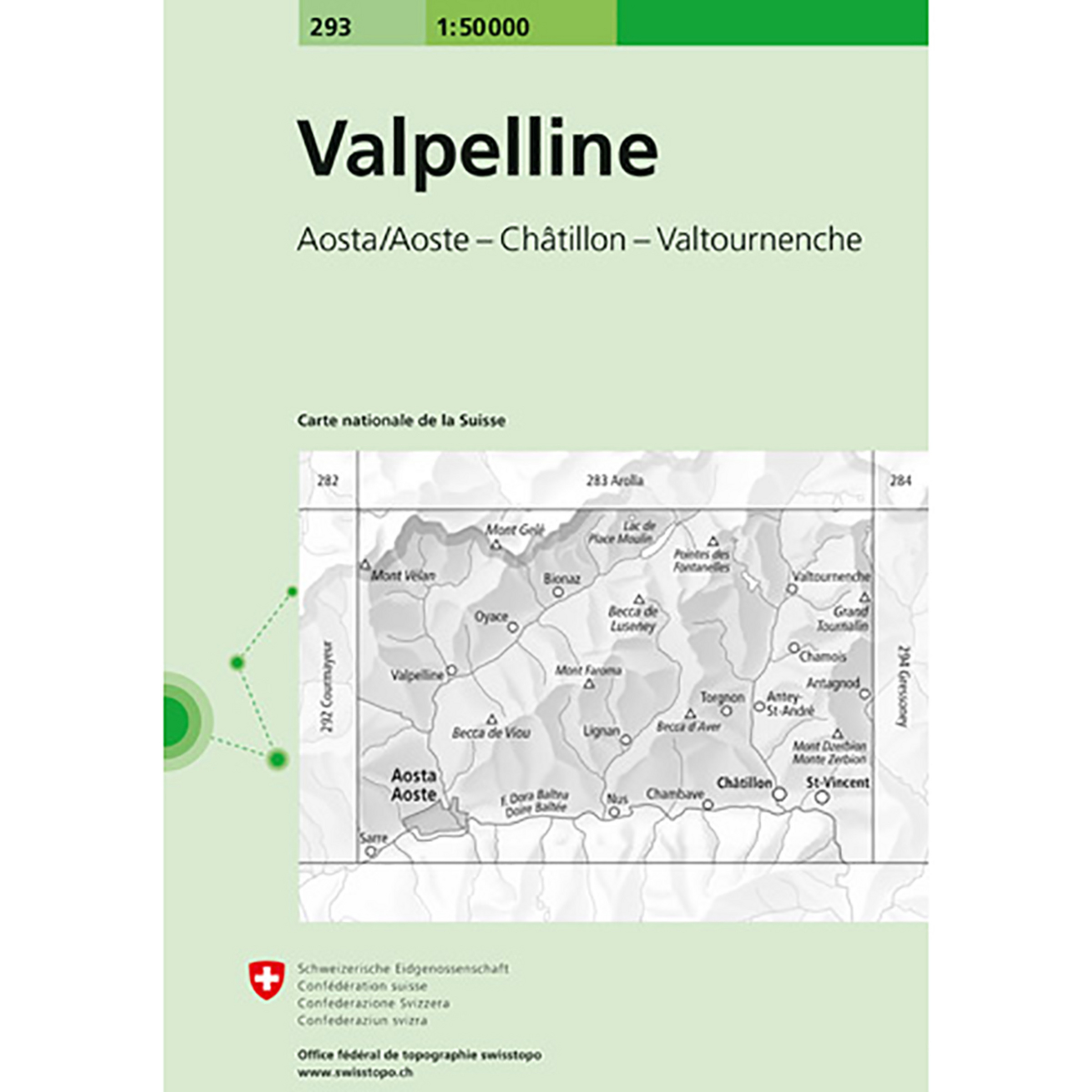 Swisstopo Valpelline 293 Landeskarte 1:50 000 Topografische Karten