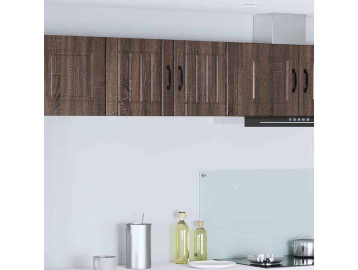 vidaXL Wandschrank LUCCA 2 stk. Brauneiche Holzwerkstoff