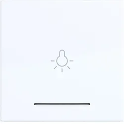 Hager WAW1032WG Wippe 1fach mit Aufdruck Symbol für Licht, klare Linse, A.x/C.x, lichtweiß gl