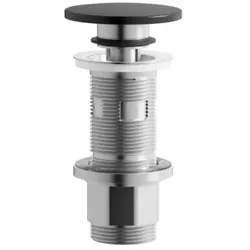 Laufen Ablaufventil H591LA47160001 74x74 mm, Klick-Klack schwarz matt