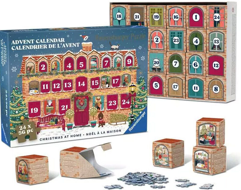 Puzzle Calendrier de l'Avent « Noël à la maison » 24 x 54 pcs (2026) - Ravensburger