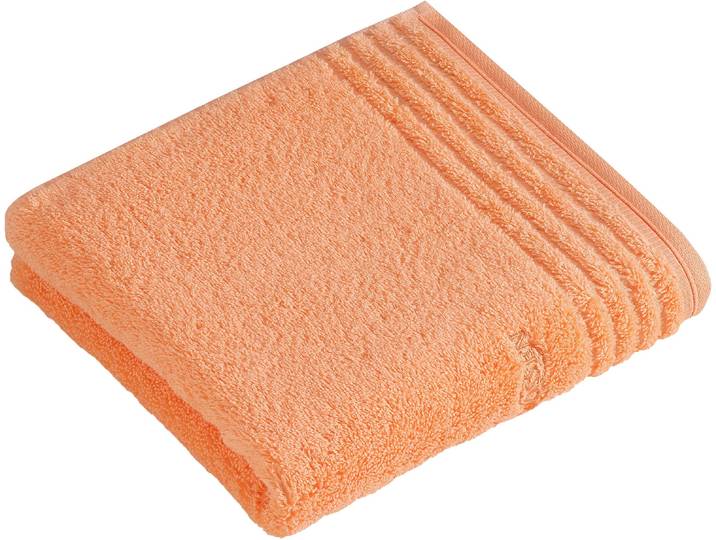 Handtuch VOSSEN Vienna Style Supersoft , apricot, B:50cm L:100cm, Webfrottier, Baumwolle, Handtücher, Handtuch, Supersoft Baumwolle