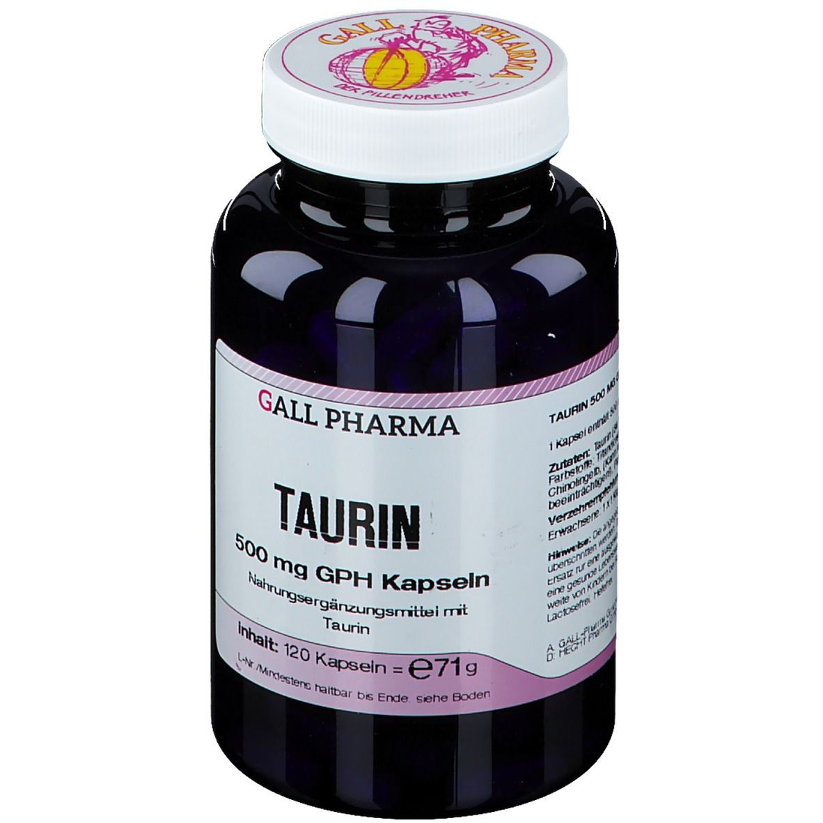 Taurin 500 mg GPH Kapseln 120 St