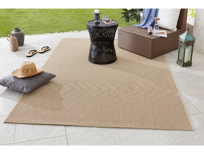 HANSE Home Match rechteckig 8 mm Höhe In-& Outdoor, Kurzflor, Läufer, Modern, Unifarben, Wohnzimmer, Balkon