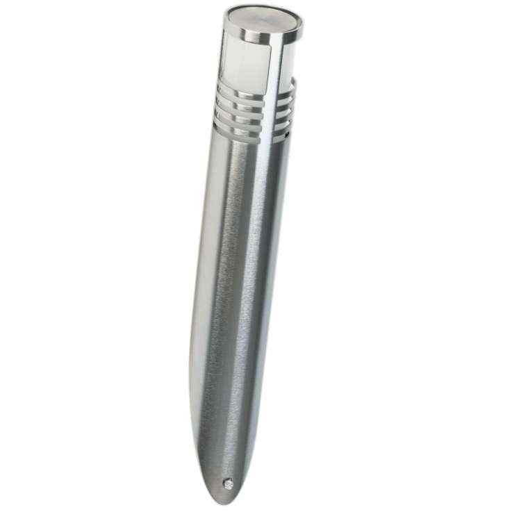 Moderne Albert RVS buitenlamp Tight Slant 30cm - Zilver/Wit