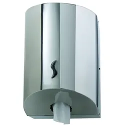 Handtuchrollenspender Orgavente BRINOX Edelstahl glänzend Rollenhandtuchspender für Papierrollen mit Innenabwicklung