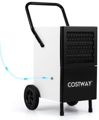 Costway 189 Pints Commercial Dehumidifier with Built-in Water Pump-Black