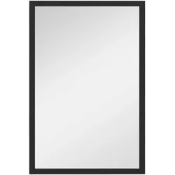 WANDSPIEGEL MDF Glas Schwarz