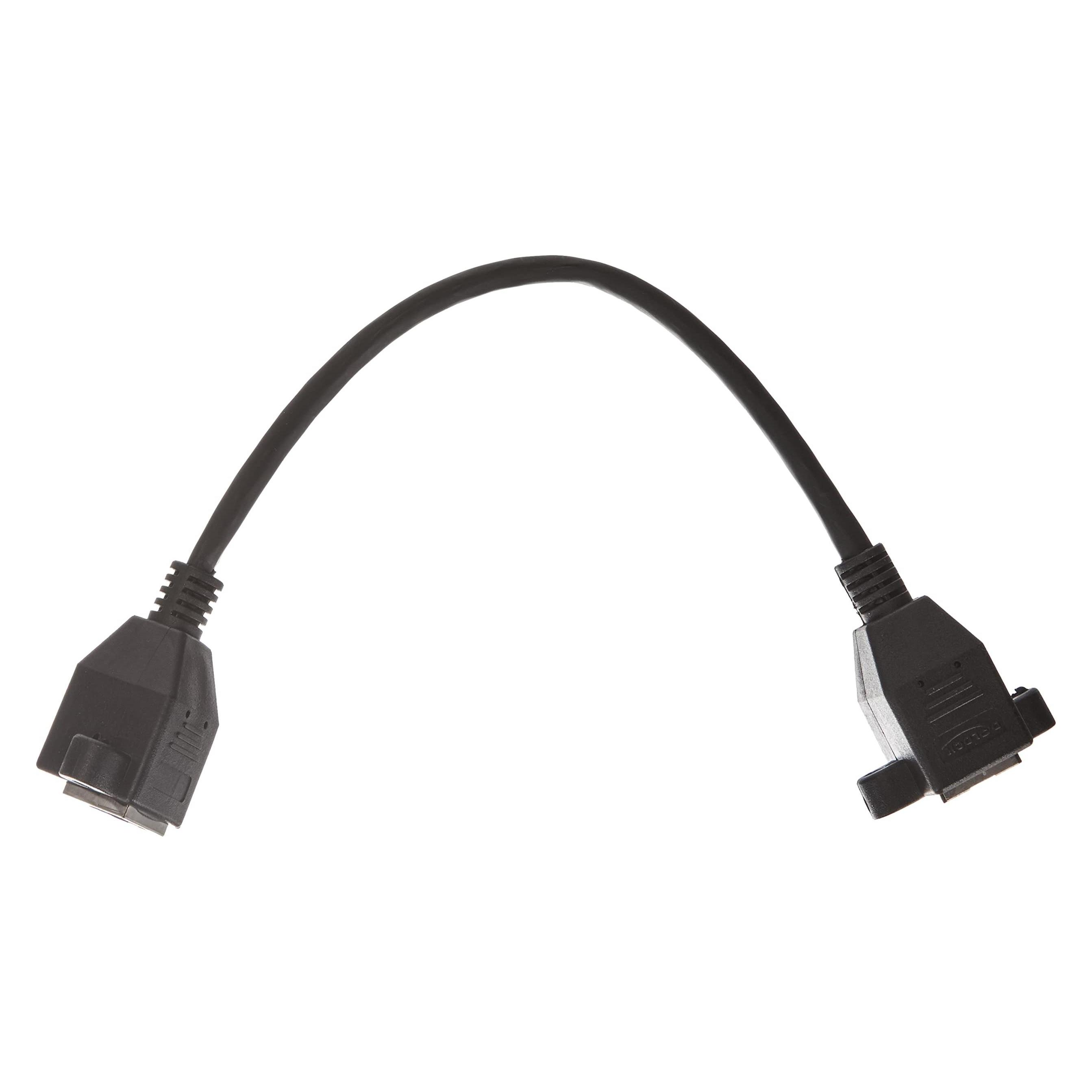 Delock Netzwerk Verlängerungskabel S/FTP RJ45 Buchse zu RJ45 Buchse Cat.6A 25 cm schwarz (S/FTP, CAT6a, 0.25 m) (87006)