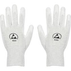 TRU COMPONENTS ESD-Handschuh innenhandbeschichtet Kleider-Größe: S Polyamidfaser, PU-Beschichtung Bag TC-14378624