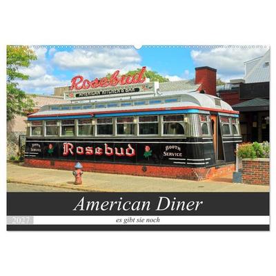 American Diner - es gibt sie noch (Wandkalender 2027 DIN A2 quer), CALVENDO Monatskalender