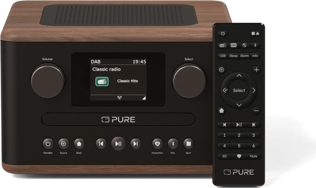 Pure Classic C-D4 Internetradio met DAB+, FM en Bluetooth, 15 Watt