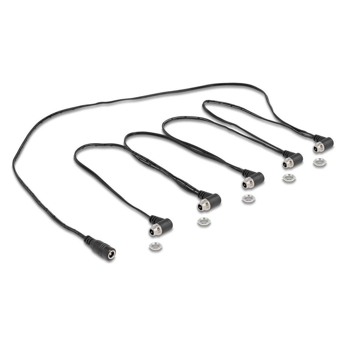 Delock DC Splitter Kabel 1 x Buchse gerade zu 5 x Buchse 5,5 (0.76 m) (90122)