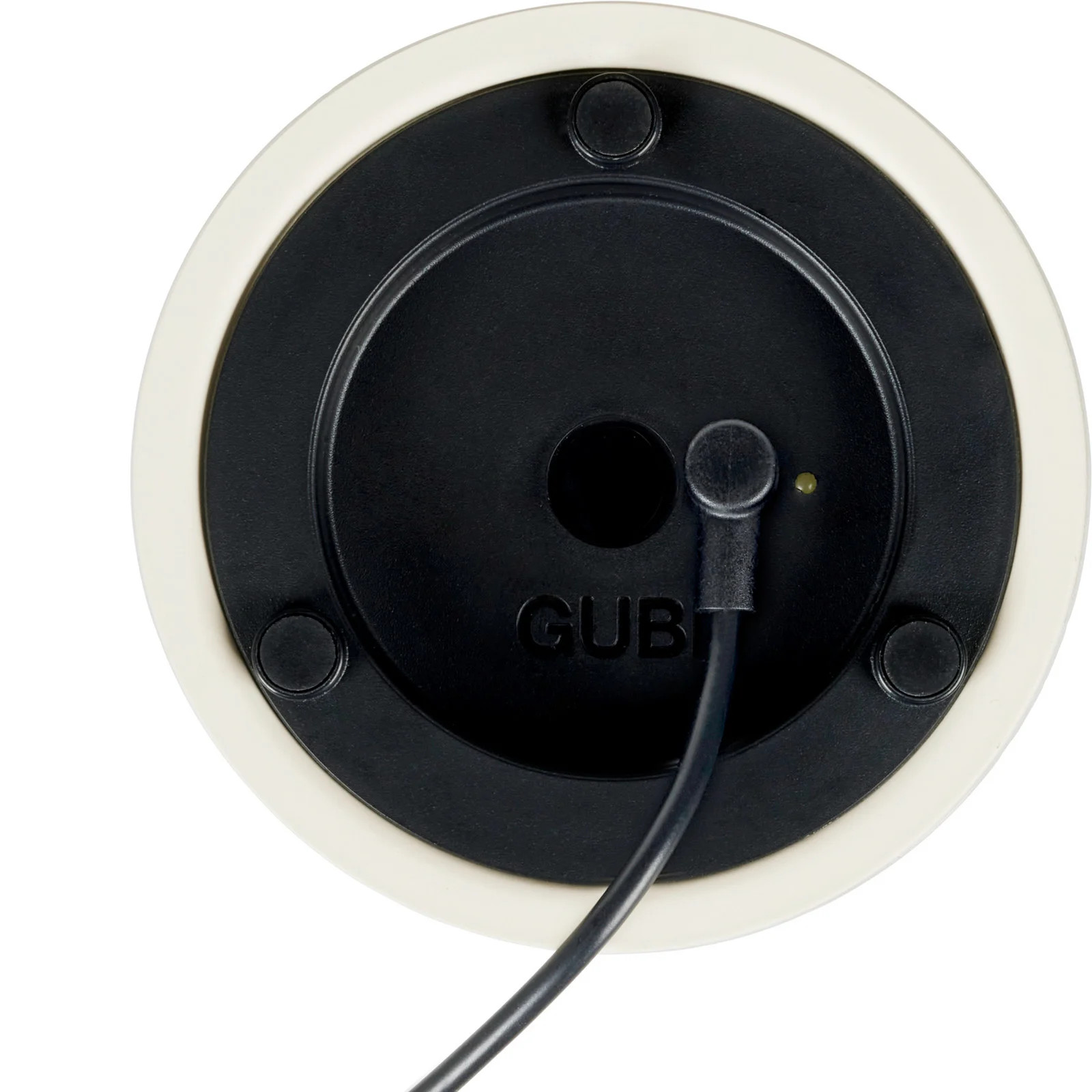 GUBI Obello Draagbare Tafellamp - Glas - Transparant/Wit