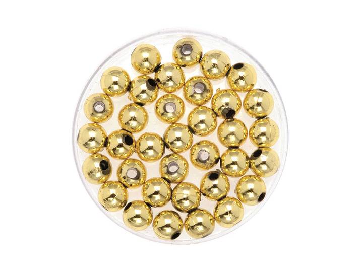Glorex Dekoperlen Gold 6 mm 75 g