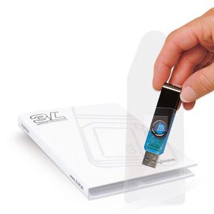 3L USB-Stick-Hüllen 10250, aus PP, selbstklebend, 52,5 x 90 mm, für 1 USB-Stick, 10 Stück