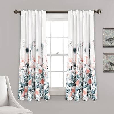 The Curated Nomad Luminet Flora Room Darkening Window Curtain Panel Pair
