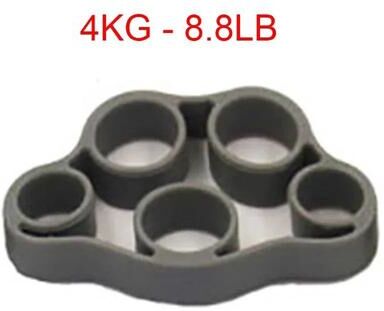 Uplifted Finds Hand Gripper Finger Expander Resistance Bands Set dark Gray