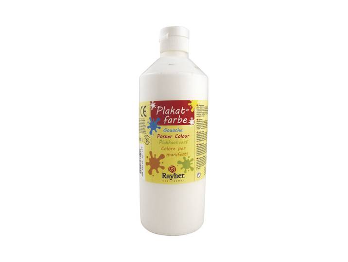 Rayher Plakatfarbe Weiss 0.5 l