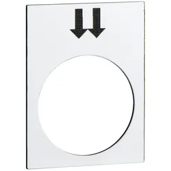 Schneider Electric ZB2BY4908 Bezeichnungsschild, 30x40mm, weiß, rechts, schnell  - 10 Stück