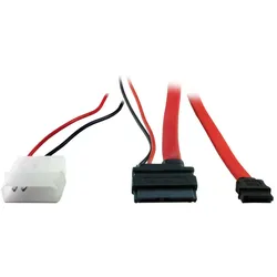 Inter-Tech 88885264 SATA-Kabel 0,3 m SATA 7-pin Rot