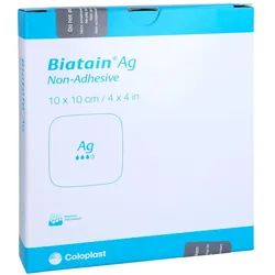 Biatain Ag Schaumverband 10x10 cm nicht 5 St