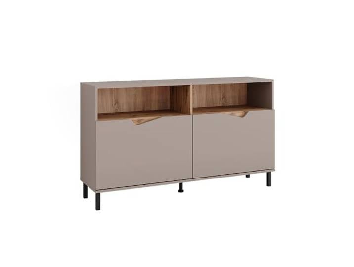 Vicco Kommode Marelle, Greige/Artisan, 140 x 81.3 cm mit 2 Türen, geeignet zur Aufbewahrung verschiedenster Alltagsgegenstände