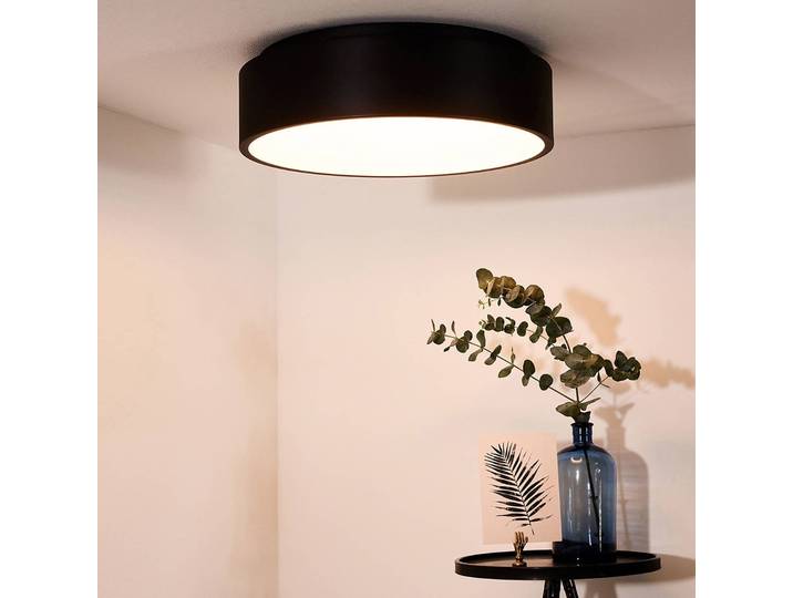 Lucide LED Deckenlampe Talowe, dimmbar, schwarz, für Wohn- / Esszimmer, Aluminium, Modern, LED Deckenleuchte