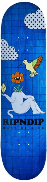 Skateboard Deck RIPNDIP Window Daze (8.25" - Veneer Colours Varying)  - Blue;White - Size: 8.25"