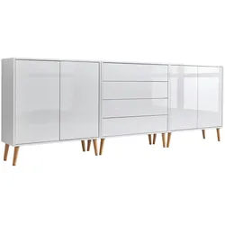 Sideboard Mailand Set 5 Weiß