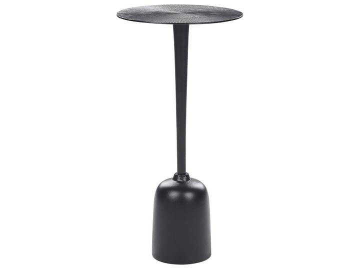 BEISTELLTISCH Aluminium schwarz rund 30 cm Selwyn