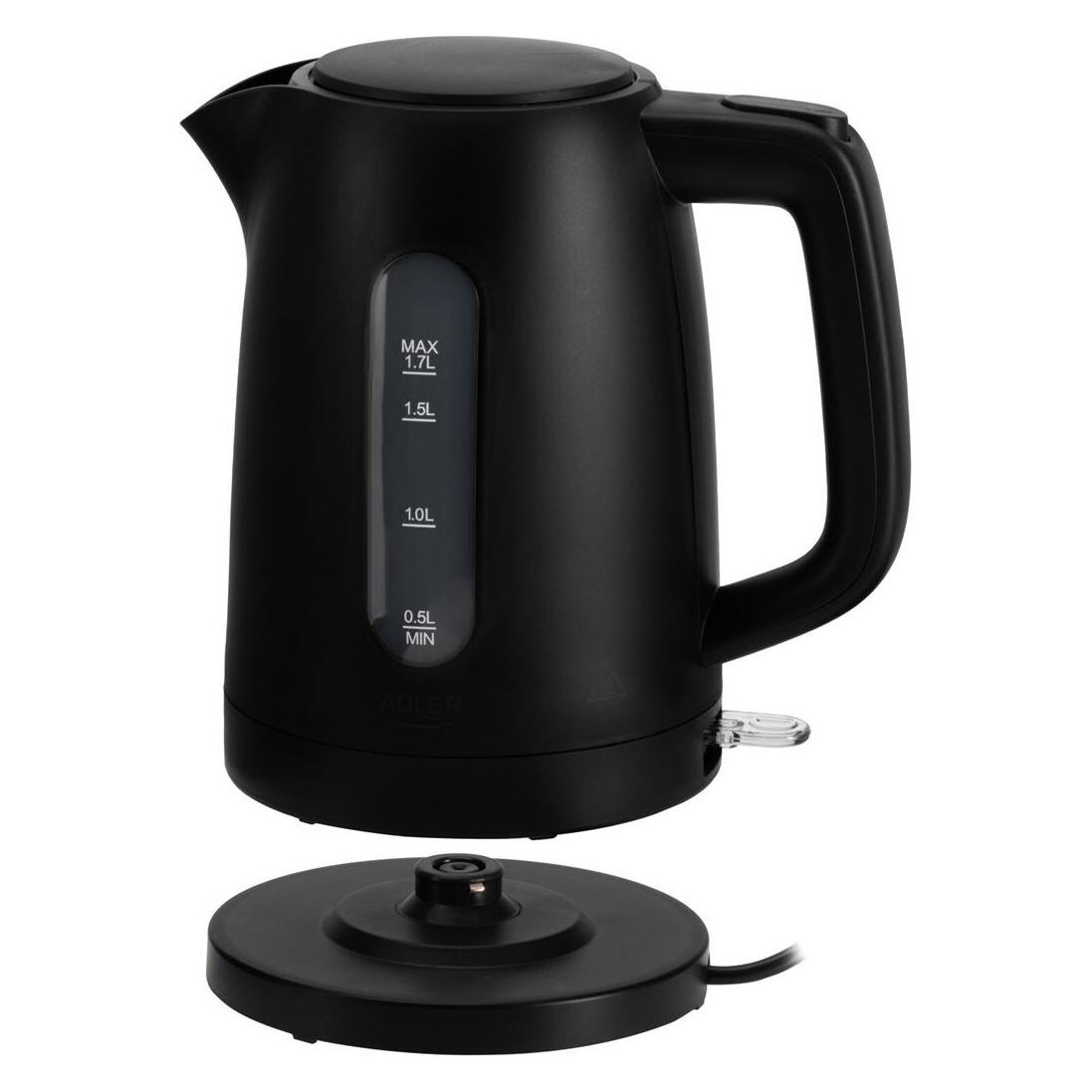 Adler Elektrischer Wasserkocher AD 1379B schwarz (1.70 l) (AD 1379b)