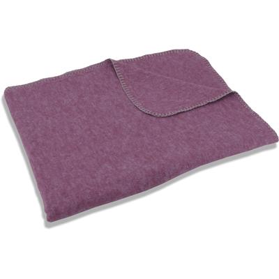 Wohndecke SETEX "Kuscheldecke", rot (hellbordeaux), B:75cm L:120cm, Baumwolle, Polyester, Wohndecken, Wohndecke, mit Ziernaht in Melange-Optik, Kuscheldecke