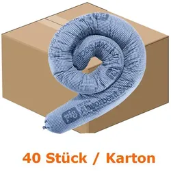 Absorptionsstrumpf PIG® BLUE-Saugstrumpf 40 Strümpfe Abmessung 8 cm x 122 cm, Absorbiert 112 L je Karton
