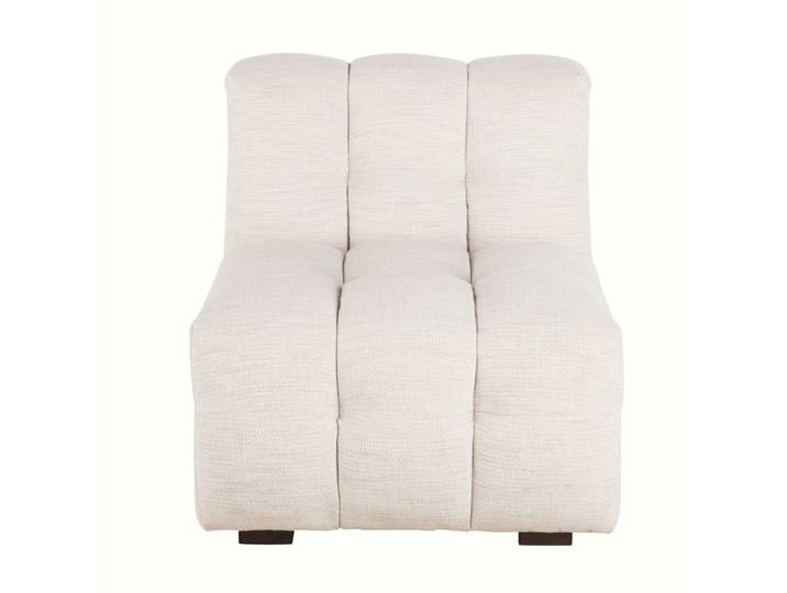 Modulares Sofaelement mit Samtbezug, beige