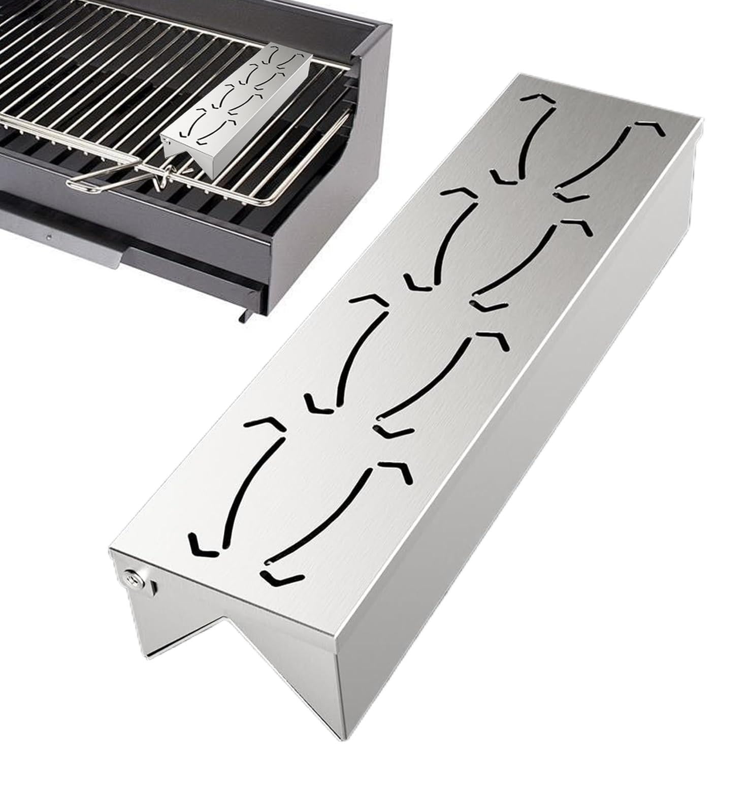 Rookbox van roestvrij staal voor grillen