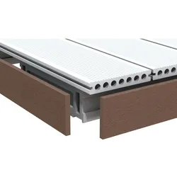 TraumGarten DreamDeck WPC Abschlussleiste braun
