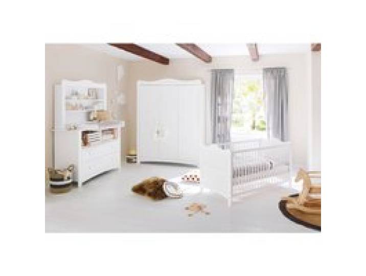 3-tlg. Babyzimmer Florentina extrabreit groß, inkl. extrabreitem Regalaufsatz