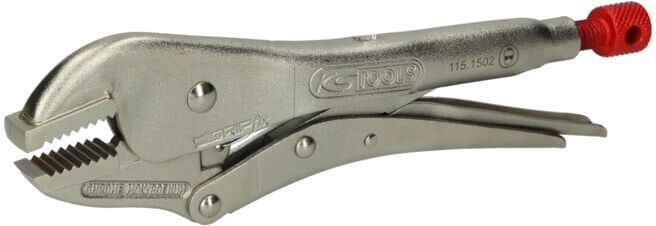 Pince étau, mâchoire droite, 45,5mm, L=225mm ; KS Tools (115.1502)