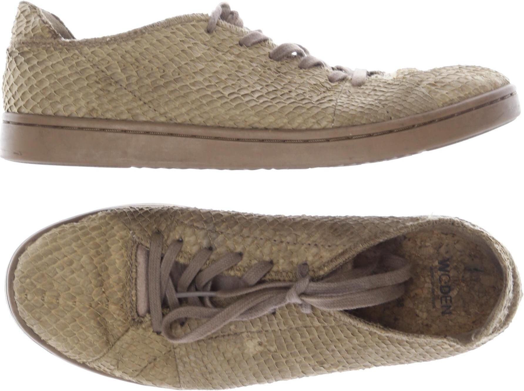 Woden Damen Sneaker, Beige, Gr. EU 38, kein / Etikett - Second Hand