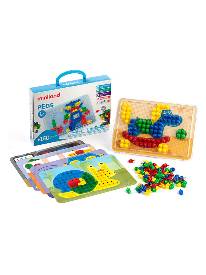 Miniland 160tlg. Steckpuzzle - ab 3 Jahren - onesize