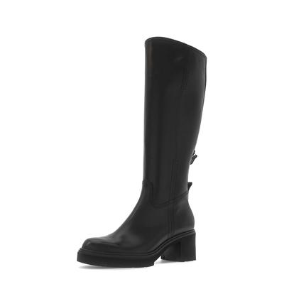 Plateaustiefel GABOR "Plateau Stiefel", Damen, Gr. 37, schwarz, Schuhe
