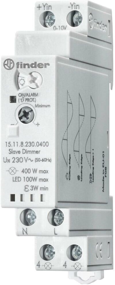 Finder Dimmer elektronisch 230VAC, 400W, Slave 15.11.8.230.0400 (151182300400)